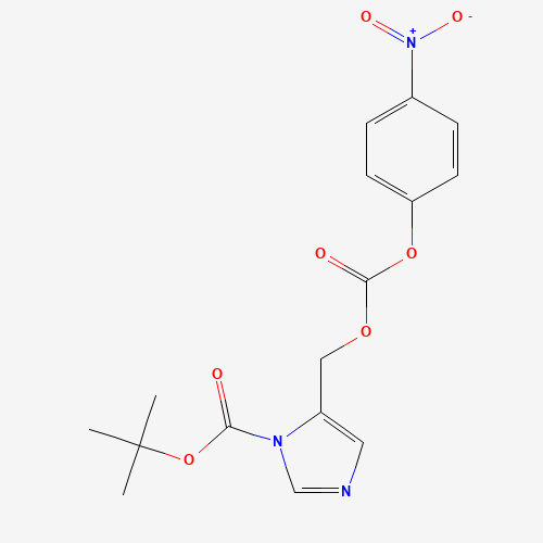 tert-butyl 5-[(4-nitrophenoxy)carbonyloxymethyl]imidazole-1-carboxylate (CAS: 1401248-97-2) - Related Chemical Product