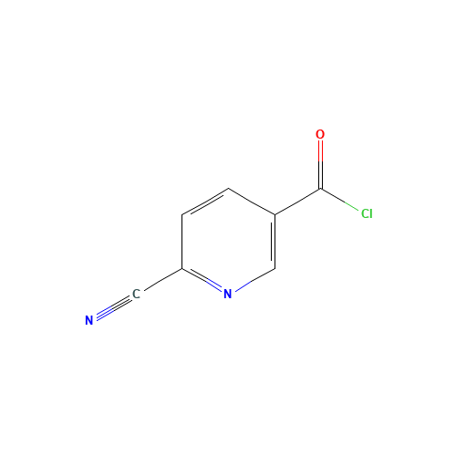 6-cyanopyridine-3-carbonyl chloride (CAS: 313350-44-6) - Chemical Structure and Molecular Formula 
