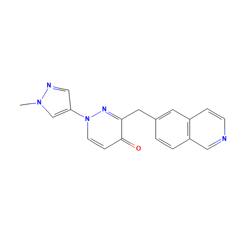 3-(isoquinolin-6-ylmethyl)-1-(1-methylpyrazol-4-yl)pyridazin-4-one (CAS: 1314381-31-1) - Related Chemical Product