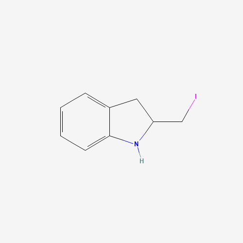 2-(iodomethyl)-2,3-dihydro-1H-indole (CAS: 150535-13-0) - Chemical Structure and Molecular Formula 
