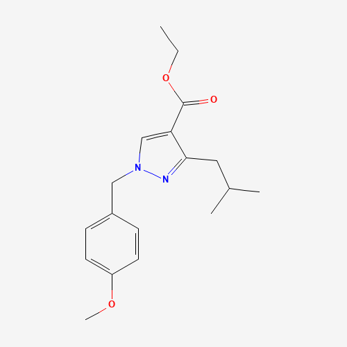 ethyl 1-[(4-methoxyphenyl)methyl]-3-(2-methylpropyl)pyrazole-4-carboxylate (CAS: 1235313-65-1) - Related Chemical Product