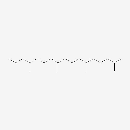 2,6,10,14-tetramethylheptadecane (CAS: 18344-37-1) - Chemical Structure and Molecular Formula 