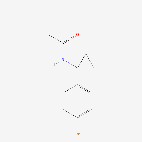 N-[1-(4-bromophenyl)cyclopropyl]propanamide (CAS: 345965-55-1) - Chemical Structure and Molecular Formula 