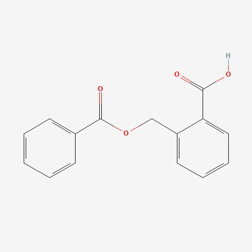 2-(benzoyloxymethyl)benzoic acid (CAS: 58249-83-5) - Chemical Structure and Molecular Formula 
