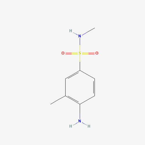 4-amino-N,3-dimethylbenzenesulfonamide (CAS: 57946-92-6) - Chemical Structure and Molecular Formula 