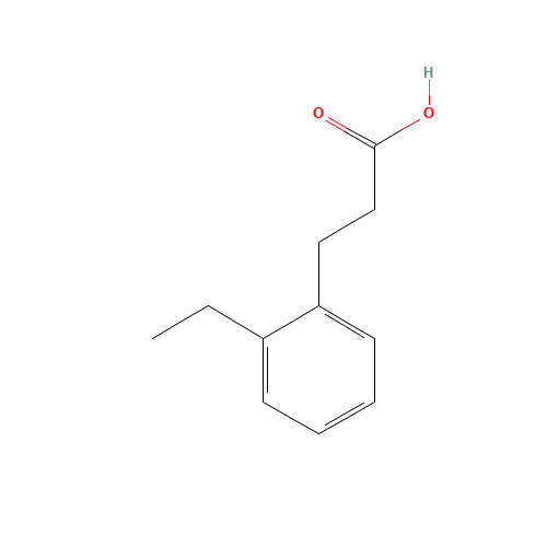 3-(2-ethylphenyl)propanoic acid (CAS: 129075-84-9) - Chemical Structure and Molecular Formula 