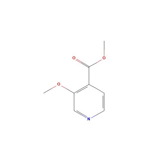 methyl 3-methoxypyridine-4-carboxylate (CAS: 59786-32-2) - Chemical Structure and Molecular Formula 