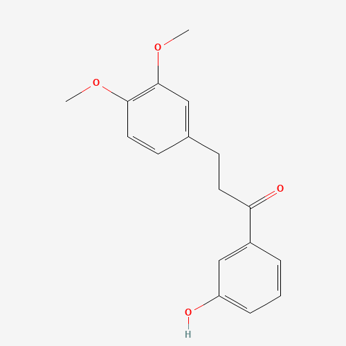 3-(3,4-dimethoxyphenyl)-1-(3-hydroxyphenyl)propan-1-one (CAS: 178445-83-5) - Chemical Structure and Molecular Formula 