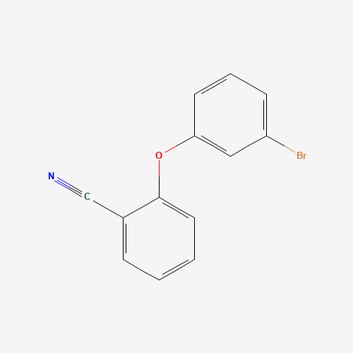 2-(3-bromophenoxy)benzonitrile (CAS: 1020922-43-3) - Chemical Structure and Molecular Formula 