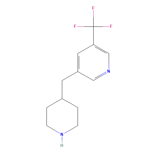 3-(piperidin-4-ylmethyl)-5-(trifluoromethyl)pyridine (CAS: 1225218-78-9) - Related Chemical Product