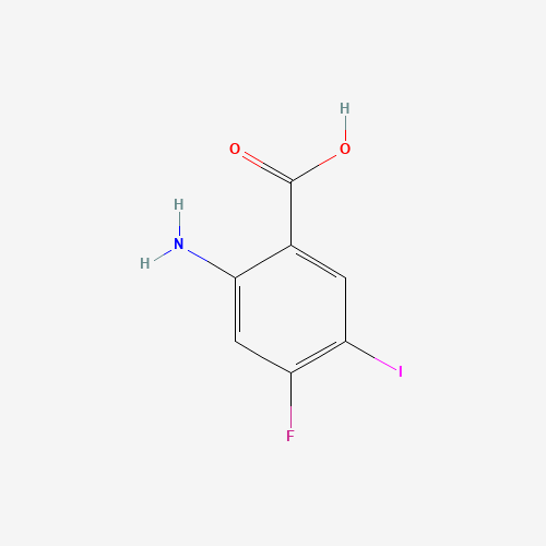2-amino-4-fluoro-5-iodobenzoic acid (CAS: 231278-08-3) - Chemical Structure and Molecular Formula 