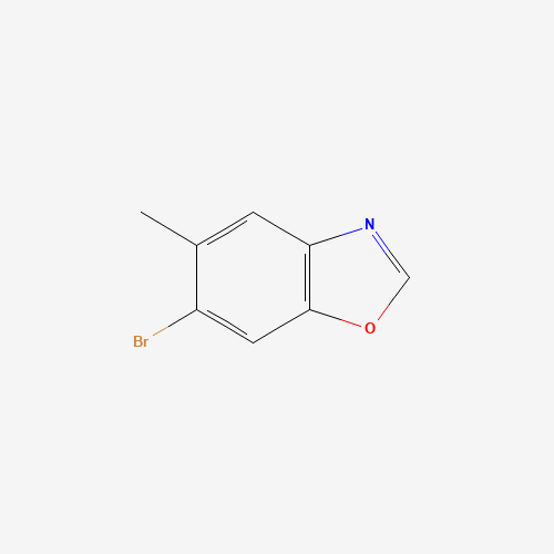 6-bromo-5-methyl-1,3-benzoxazole (CAS: 1268037-03-1) - Chemical Structure and Molecular Formula 