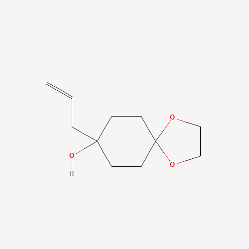 8-prop-2-enyl-1,4-dioxaspiro[4.5]decan-8-ol (CAS: 429691-42-9) - Chemical Structure and Molecular Formula 