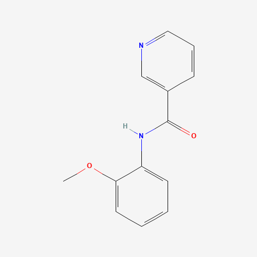 N-(2-methoxyphenyl)pyridine-3-carboxamide (CAS: 70301-27-8) - Chemical Structure and Molecular Formula 