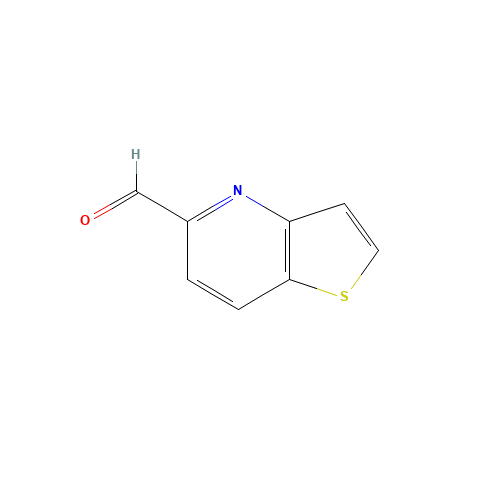 thieno[3,2-b]pyridine-5-carbaldehyde (CAS: 72811-28-0) - Chemical Structure and Molecular Formula 