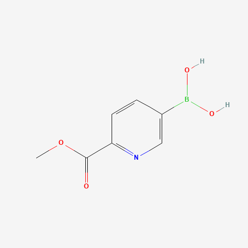 (6-methoxycarbonylpyridin-3-yl)boronic acid (CAS: 1072945-86-8) - Chemical Structure and Molecular Formula 