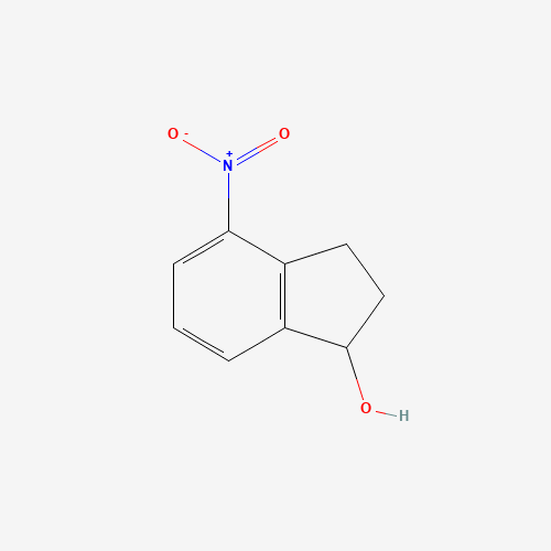 4-nitro-2,3-dihydro-1H-inden-1-ol (CAS: 56124-60-8) - Chemical Structure and Molecular Formula 
