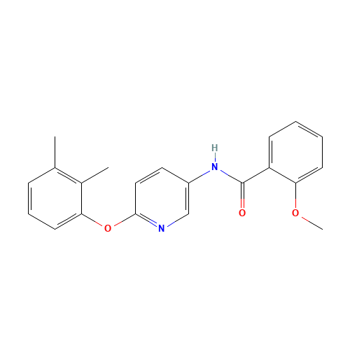 N-[6-(2,3-dimethylphenoxy)pyridin-3-yl]-2-methoxybenzamide (CAS: 224804-98-2) - Chemical Structure and Molecular Formula 