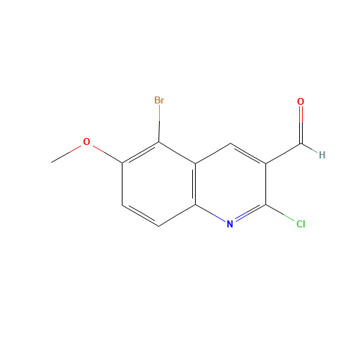 5-bromo-2-chloro-6-methoxyquinoline-3-carbaldehyde (CAS: 136812-26-5) - Related Chemical Product