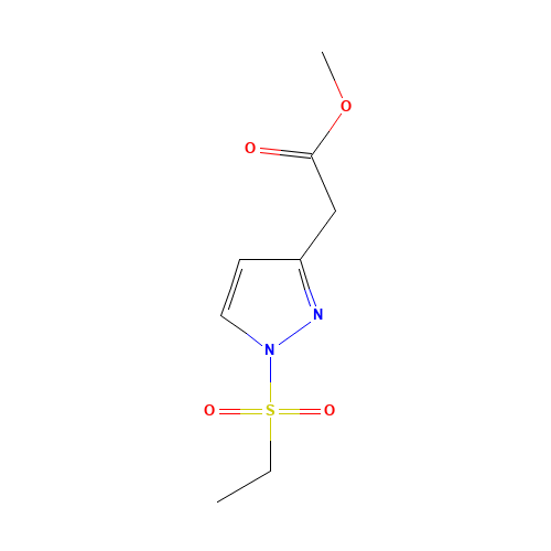 methyl 2-(1-ethylsulfonylpyrazol-3-yl)acetate (CAS: 1426805-94-8) - Related Chemical Product
