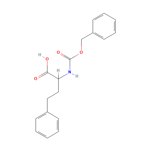 4-phenyl-2-(phenylmethoxycarbonylamino)butanoic acid (CAS: 83793-44-6) - Chemical Structure and Molecular Formula 