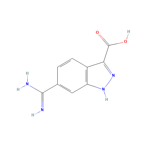 6-carbamimidoyl-1H-indazole-3-carboxylic acid (CAS: 199609-47-7) - Related Chemical Product