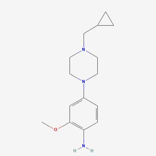 4-[4-(cyclopropylmethyl)piperazin-1-yl]-2-methoxyaniline (CAS: 878155-82-9) - Related Chemical Product