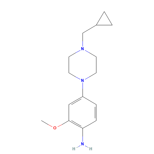 4-[4-(cyclopropylmethyl)piperazin-1-yl]-2-methoxyaniline (CAS: 878155-82-9) - Related Chemical Product