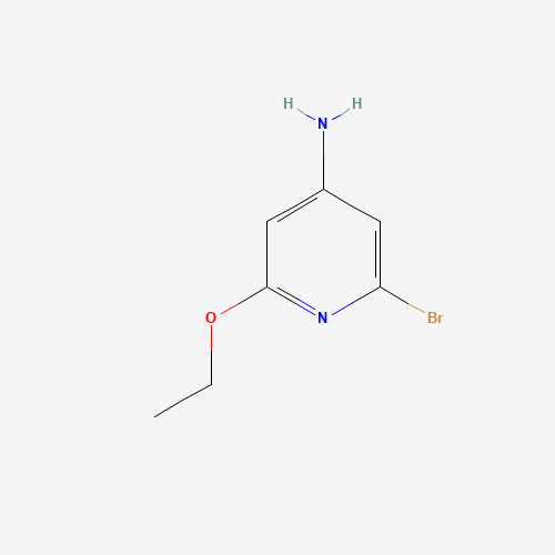 2-bromo-6-ethoxypyridin-4-amine (CAS: 339013-52-4) - Chemical Structure and Molecular Formula 