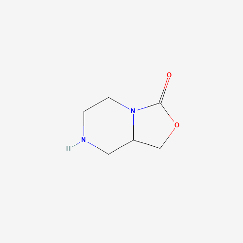 1,5,6,7,8,8a-hexahydro-[1,3]oxazolo[3,4-a]pyrazin-3-one (CAS: 937047-42-2) - Chemical Structure and Molecular Formula 