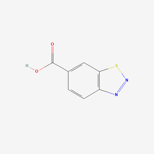 1,2,3-benzothiadiazole-6-carboxylic acid (CAS: 22097-11-6) - Chemical Structure and Molecular Formula 