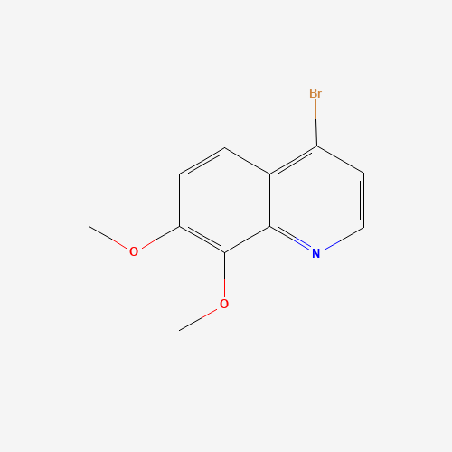 4-bromo-7,8-dimethoxyquinoline (CAS: 1253789-70-6) - Chemical Structure and Molecular Formula 