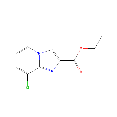 ethyl 8-chloroimidazo[1,2-a]pyridine-2-carboxylate (CAS: 1352395-06-2) - Chemical Structure and Molecular Formula 