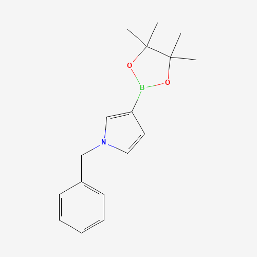 1-benzyl-3-(4,4,5,5-tetramethyl-1,3,2-dioxaborolan-2-yl)pyrrole (CAS: 439813-83-9) - Chemical Structure and Molecular Formula 