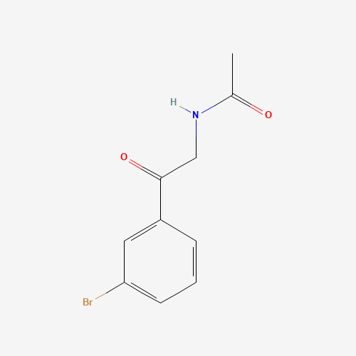 N-[2-(3-bromophenyl)-2-oxoethyl]acetamide (CAS: 1448871-81-5) - Chemical Structure and Molecular Formula 