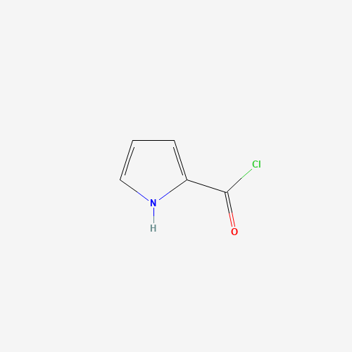 1H-pyrrole-2-carbonyl chloride (CAS: 5427-82-7) - Chemical Structure and Molecular Formula 