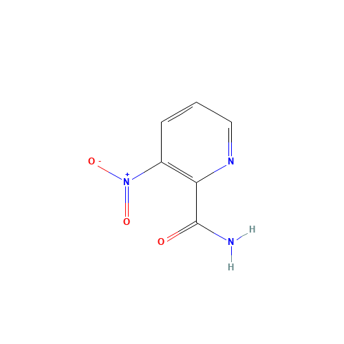 3-nitropyridine-2-carboxamide (CAS: 59290-92-5) - Chemical Structure and Molecular Formula 