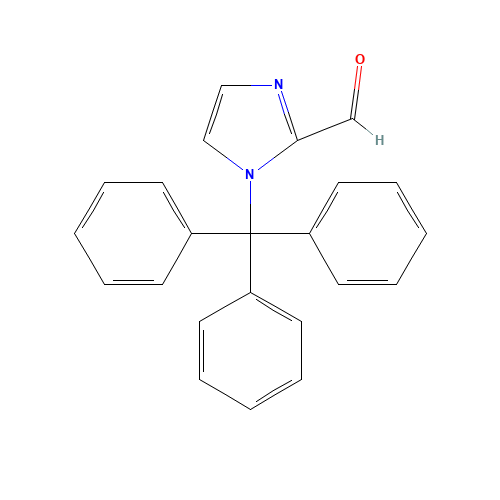 1-tritylimidazole-2-carbaldehyde (CAS: 67478-50-6) - Chemical Structure and Molecular Formula 