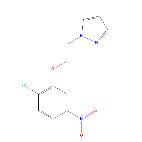1-[2-(2-chloro-5-nitrophenoxy)ethyl]pyrazole (CAS: 1453211-72-7) - Related Chemical Product