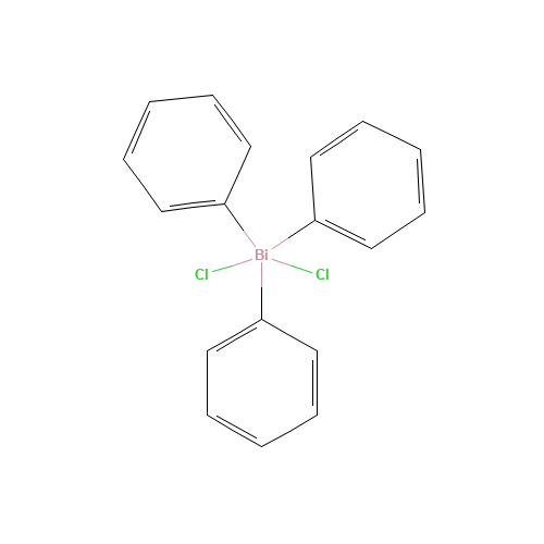 dichloro(triphenyl)bismuth (CAS: 594-30-9) - Chemical Structure and Molecular Formula 