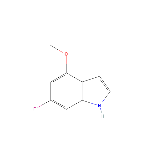 6-fluoro-4-methoxy-1H-indole (CAS: 885521-02-8) - Chemical Structure and Molecular Formula 
