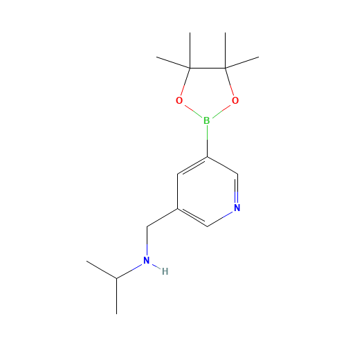 N-[[5-(4,4,5,5-tetramethyl-1,3,2-dioxaborolan-2-yl)pyridin-3-yl]methyl]propan-2-amine (CAS: 919347-30-1) - Related Chemical Product