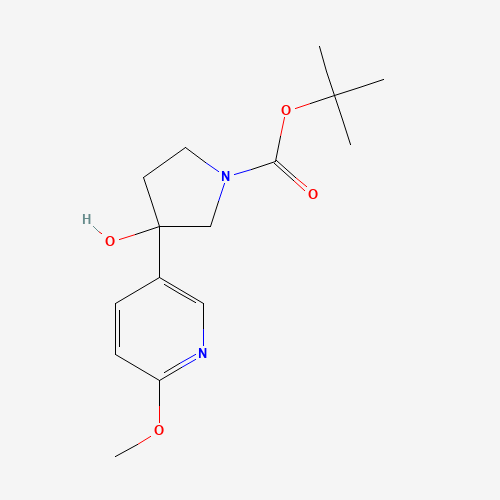 tert-butyl 3-hydroxy-3-(6-methoxypyridin-3-yl)pyrrolidine-1-carboxylate (CAS: 1225218-30-3) - Related Chemical Product