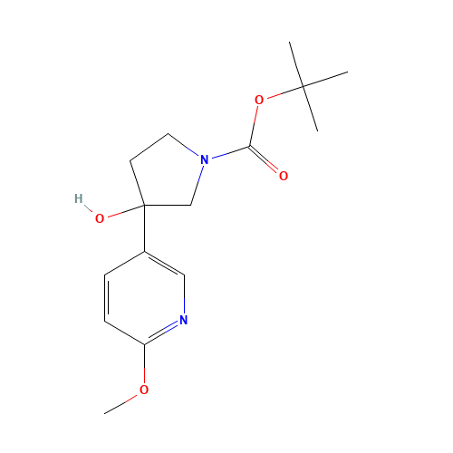 tert-butyl 3-hydroxy-3-(6-methoxypyridin-3-yl)pyrrolidine-1-carboxylate (CAS: 1225218-30-3) - Related Chemical Product