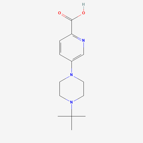 5-(4-tert-butylpiperazin-1-yl)pyridine-2-carboxylic acid (CAS: 1301134-10-0) - Related Chemical Product