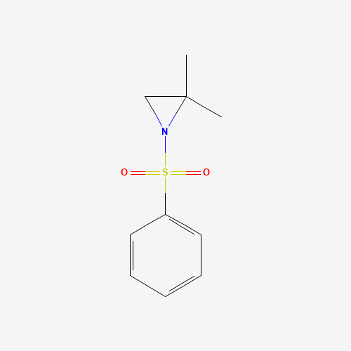 1-(benzenesulfonyl)-2,2-dimethylaziridine (CAS: 5048-63-5) - Chemical Structure and Molecular Formula 