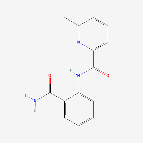 N-(2-carbamoylphenyl)-6-methylpyridine-2-carboxamide (CAS: 733806-23-0) - Chemical Structure and Molecular Formula 