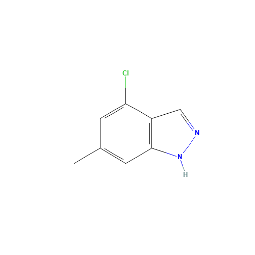 4-chloro-6-methyl-1H-indazole (CAS: 885521-74-4) - Chemical Structure and Molecular Formula 