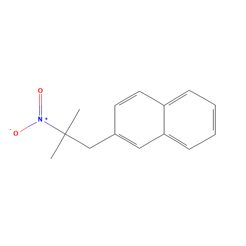 2-(2-methyl-2-nitropropyl)naphthalene (CAS: 400613-92-5) - Chemical Structure and Molecular Formula 