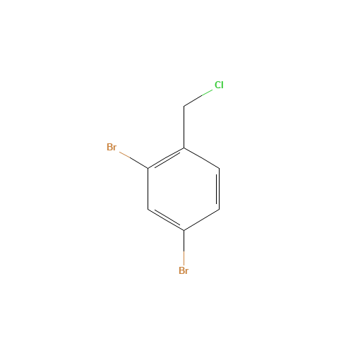 2,4-dibromo-1-(chloromethyl)benzene (CAS: 858841-41-5) - Chemical Structure and Molecular Formula 